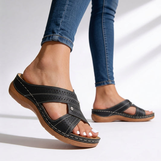 Solira | Orthopedic Sandals with Open Toe and Easy Slip On Design