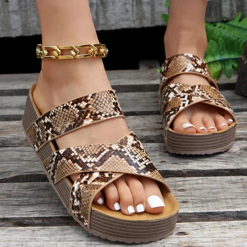 Helora | Orthopedic Summer Sandals with Cross Strap Design