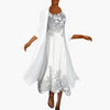 Clara | Women’s Open Front Cardigan Set With Floral Maxi Dress