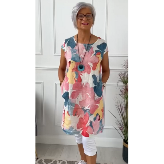 Felicity | Women’s mini summer dress with floral print
