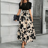 Tabitha | Women’s floral maxi dress with puff sleeves and tie waist