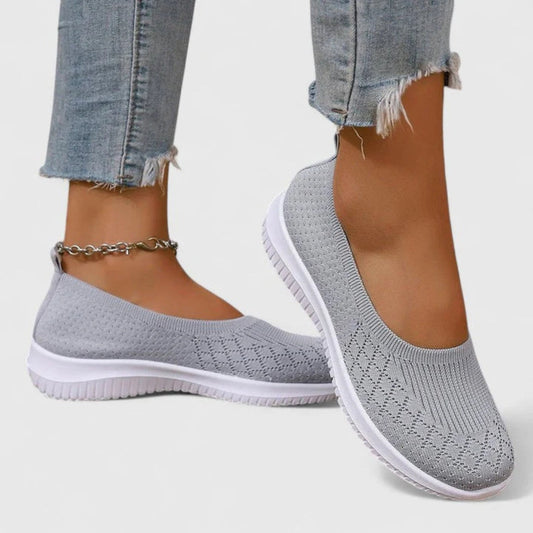 Livia | Women Knit Slip On Ballerinas with Soft Sole Design