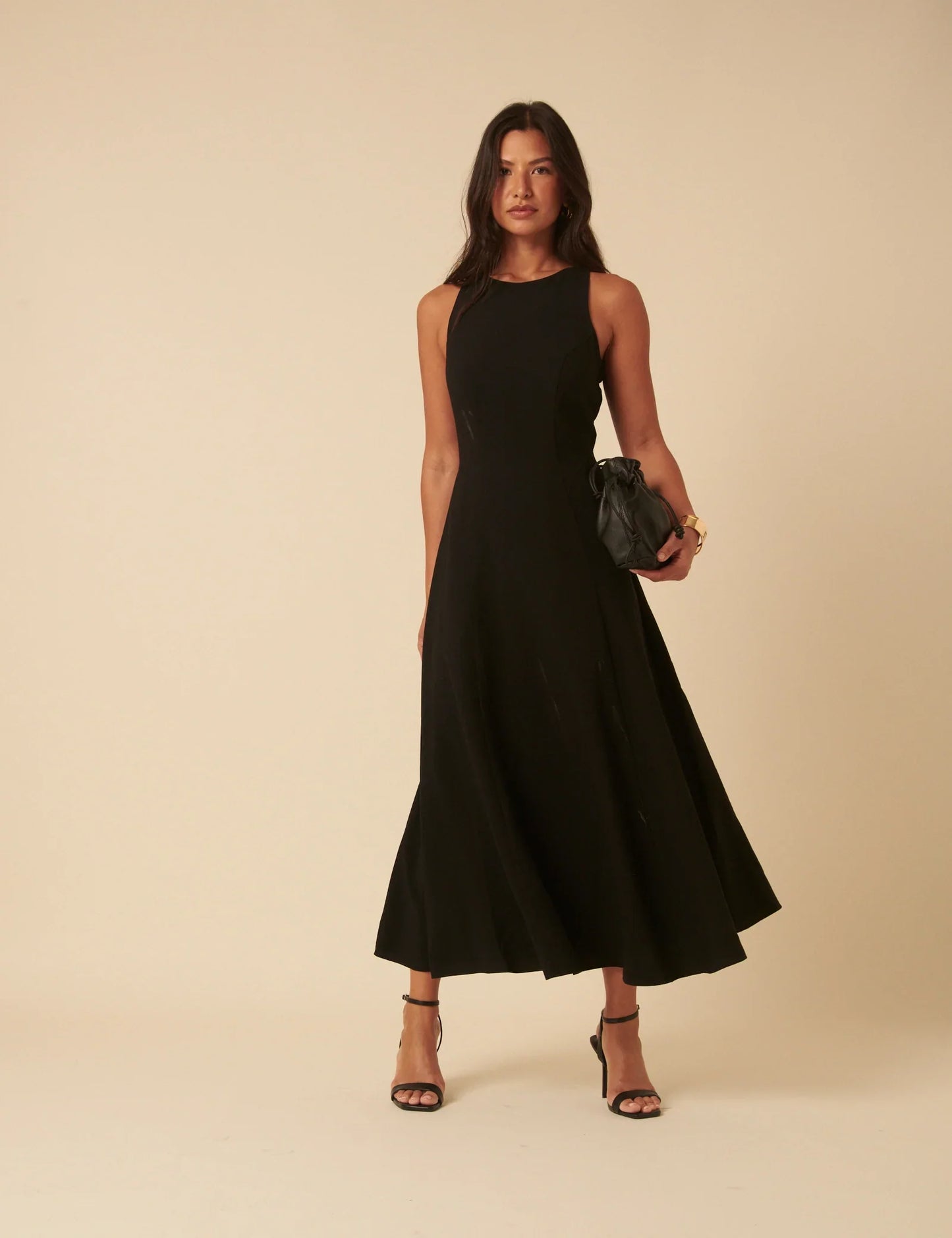 Giselle | Women's Midi Dress With Sleeveless Slim Fit Elegant
