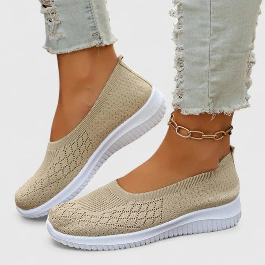 Livia | Women Knit Slip On Ballerinas with Soft Sole Design