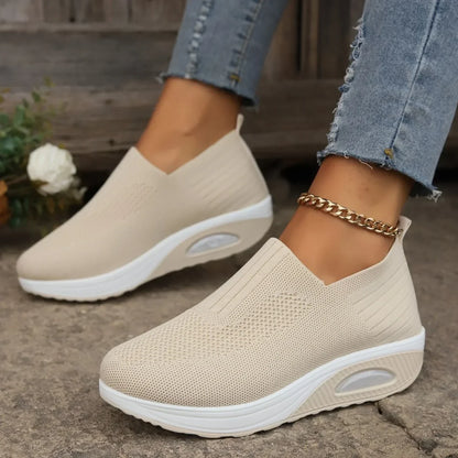 Elvona | Orthopedic Slip On Sneakers with Cushioned Breathable Sole