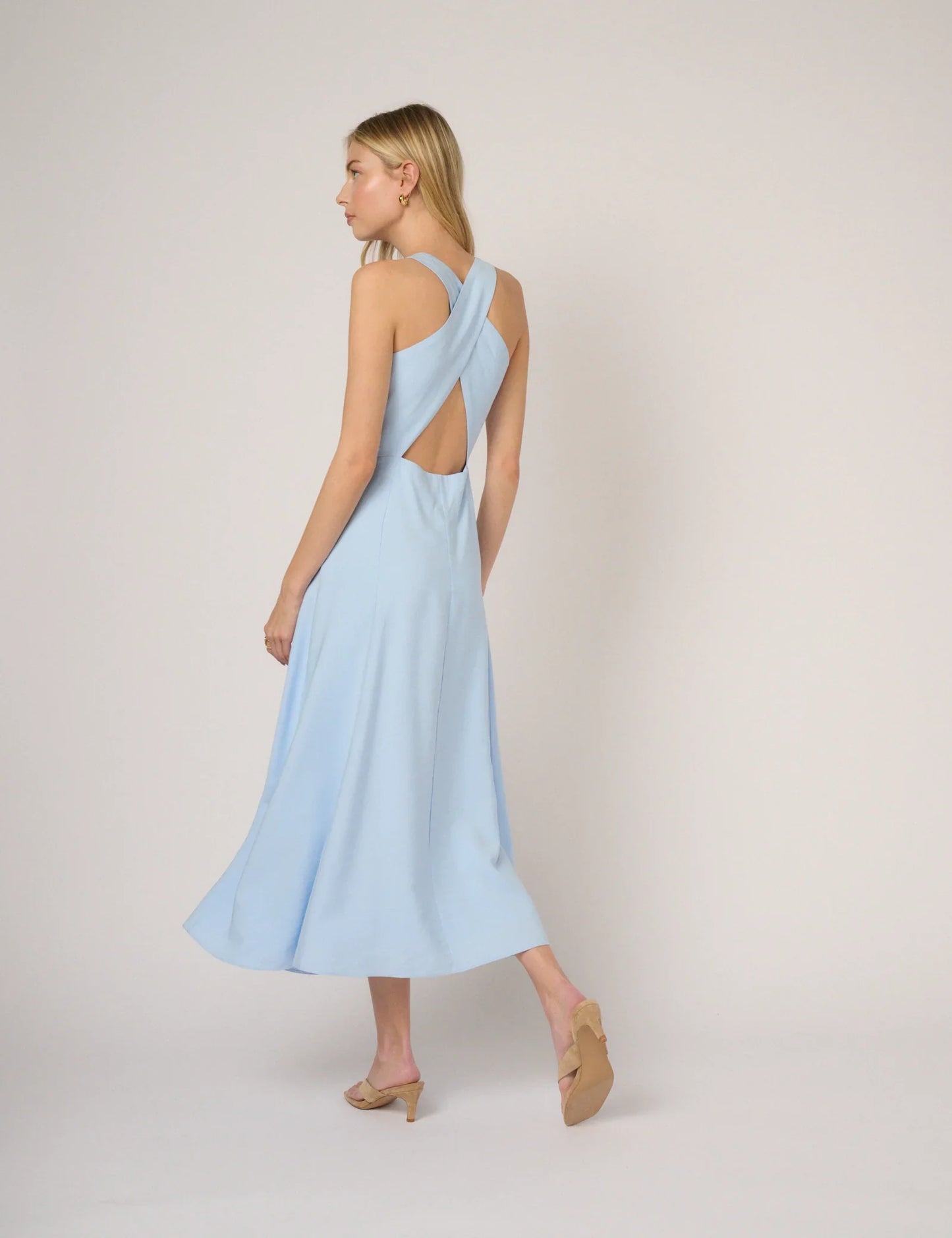 Giselle | Women's Midi Dress With Sleeveless Slim Fit Elegant
