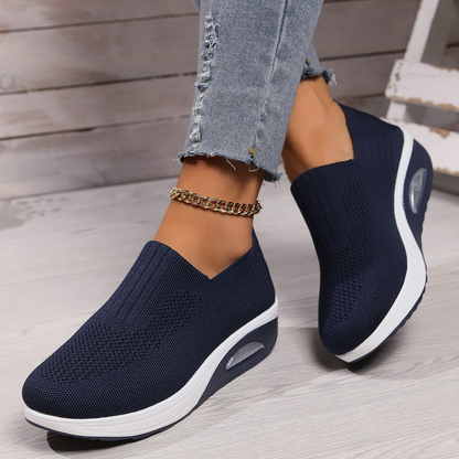 Elvona | Orthopedic Slip On Sneakers with Cushioned Breathable Sole