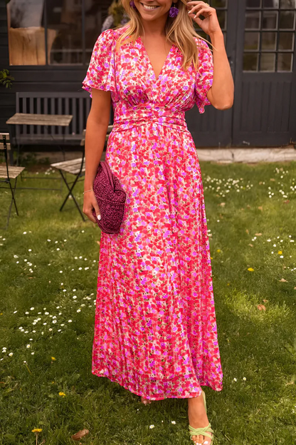 Zelda | Women’s floral print maxi dress with flowy fit