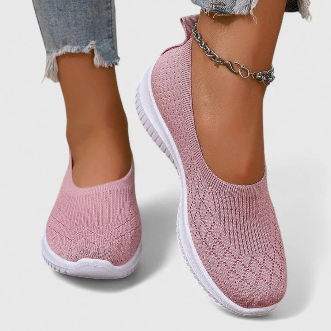 Livia | Women Knit Slip On Ballerinas with Soft Sole Design