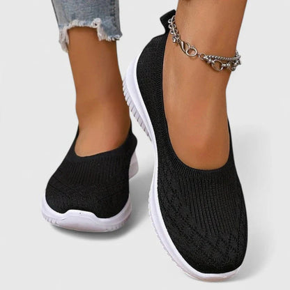 Livia | Women Knit Slip On Ballerinas with Soft Sole Design