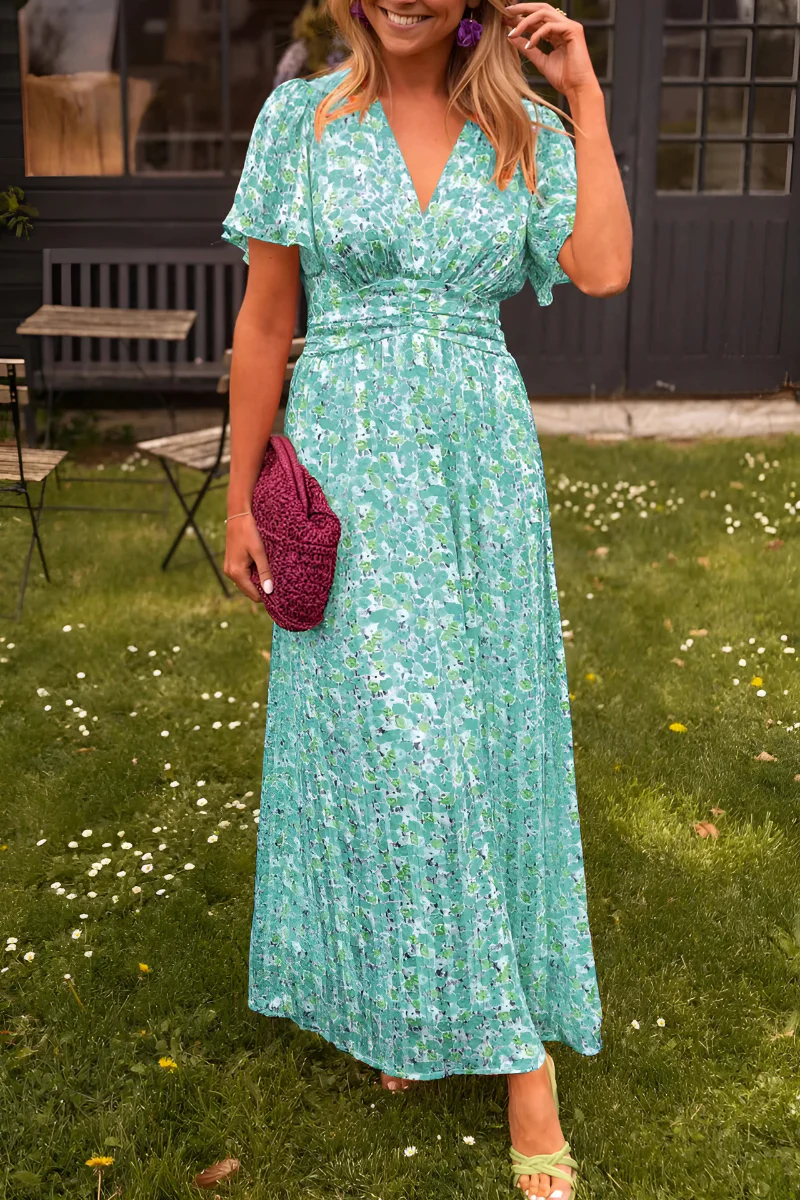 Zelda | Women’s floral print maxi dress with flowy fit