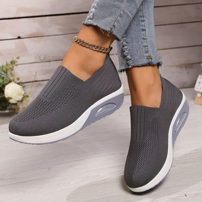 Elvona | Orthopedic Slip On Sneakers with Cushioned Breathable Sole
