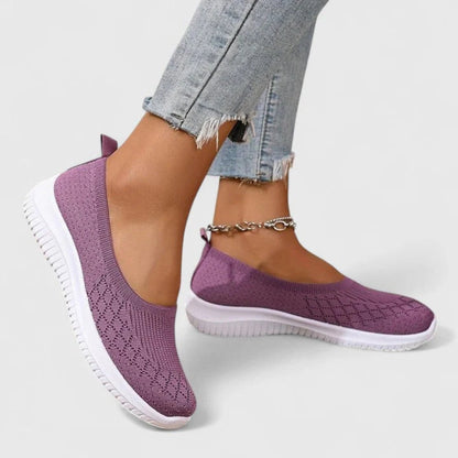 Livia | Women Knit Slip On Ballerinas with Soft Sole Design