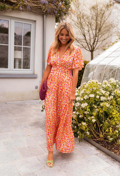 Zelda | Women’s floral print maxi dress with flowy fit