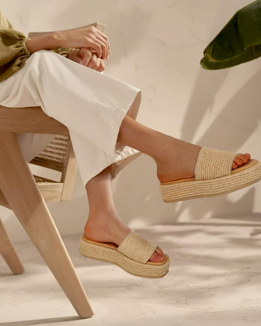 Monica | Women’s Platform Espadrille Sandals With Slip On Bohemian