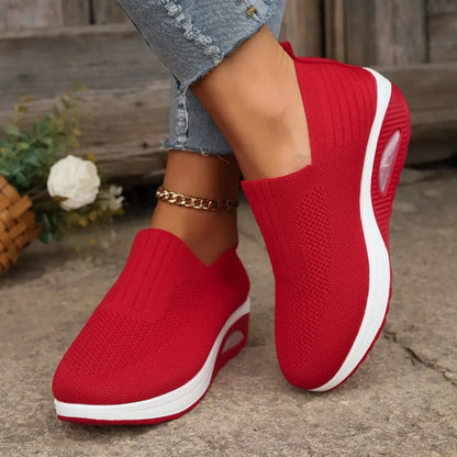 Elvona | Orthopedic Slip On Sneakers with Cushioned Breathable Sole