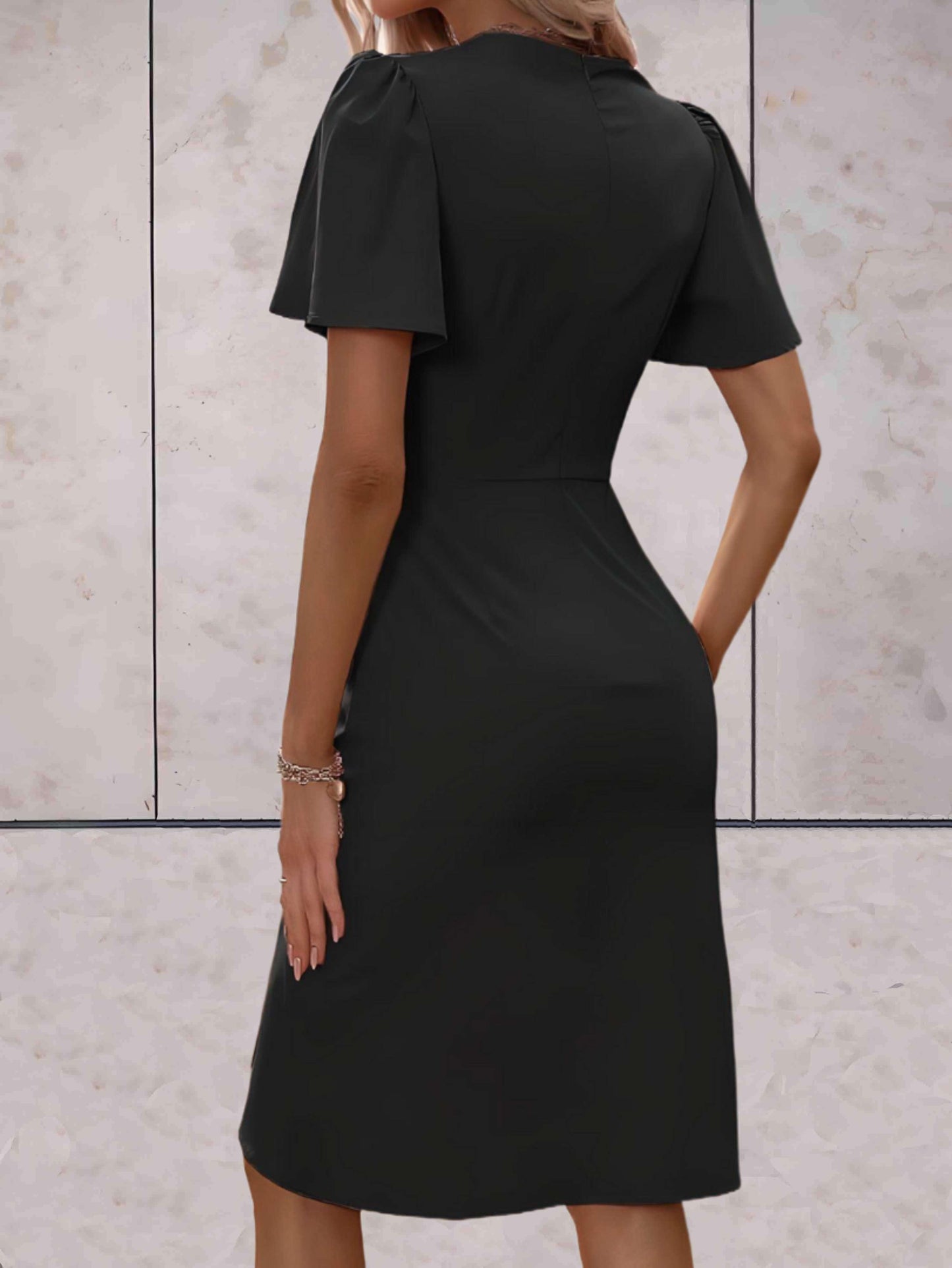 Octavia | Women’s Elegant Wrap Dress With V Neck