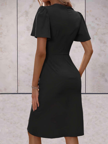 Octavia | Women’s Elegant Wrap Dress With V Neck