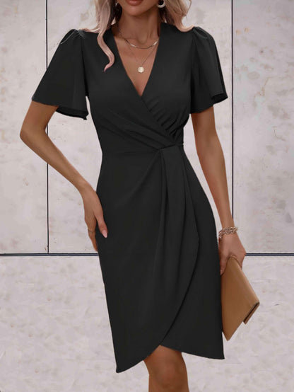 Octavia | Women’s Elegant Wrap Dress With V Neck