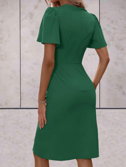 Octavia | Women’s Elegant Wrap Dress With V Neck