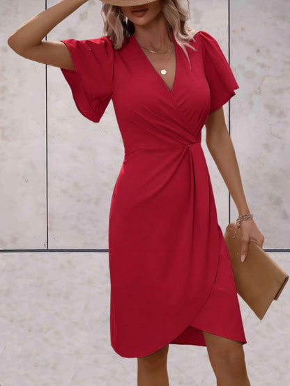 Octavia | Women’s Elegant Wrap Dress With V Neck