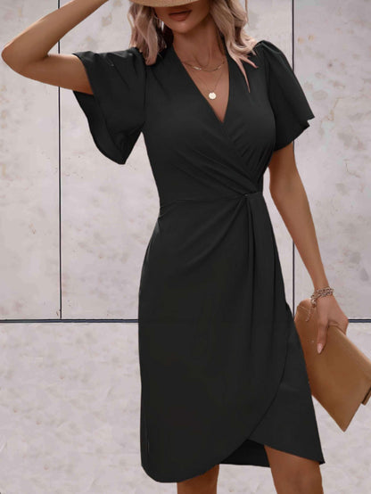 Octavia | Women’s Elegant Wrap Dress With V Neck