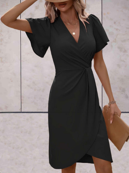 Octavia | Women’s Elegant Wrap Dress With V Neck