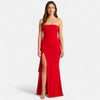 Rhiannon | Women's strapless maxi dress with high slit