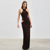 Lydia | Women’s Wrap Maxi Dress With High Neck Elegant
