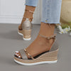 Tallulah | Women's platform wedge sandals with ankle strap