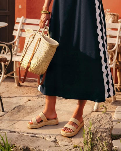 Monica | Women’s Platform Espadrille Sandals With Slip On Bohemian