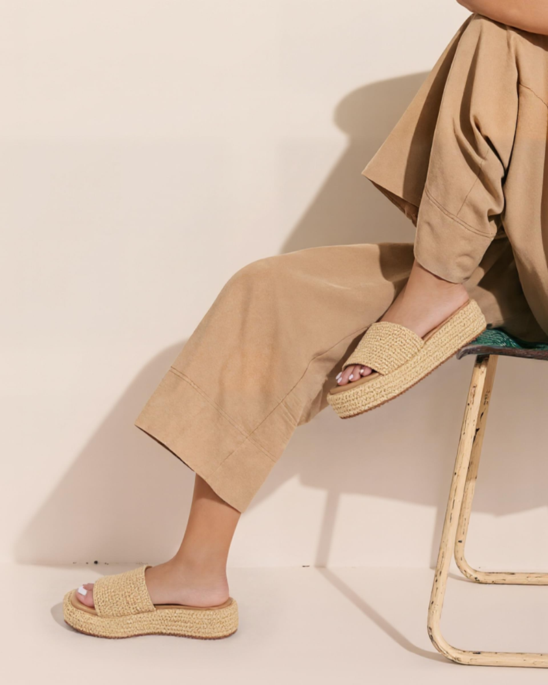 Monica | Women’s Platform Espadrille Sandals With Slip On Bohemian
