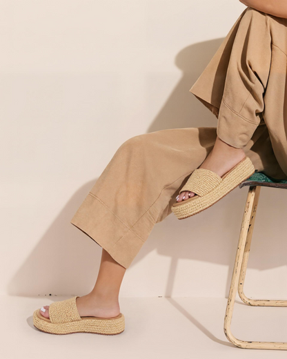 Monica | Women’s Platform Espadrille Sandals With Slip On Bohemian