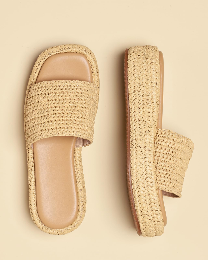 Monica | Women’s Platform Espadrille Sandals With Slip On Bohemian