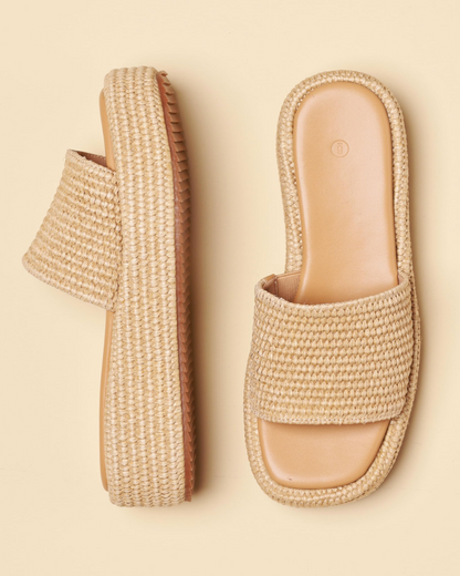 Monica | Women’s Platform Espadrille Sandals With Slip On Bohemian
