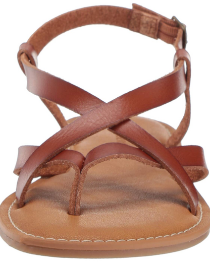 Vanessa | Women’s Strap Sandals With Toe Ring Ankle Strap
