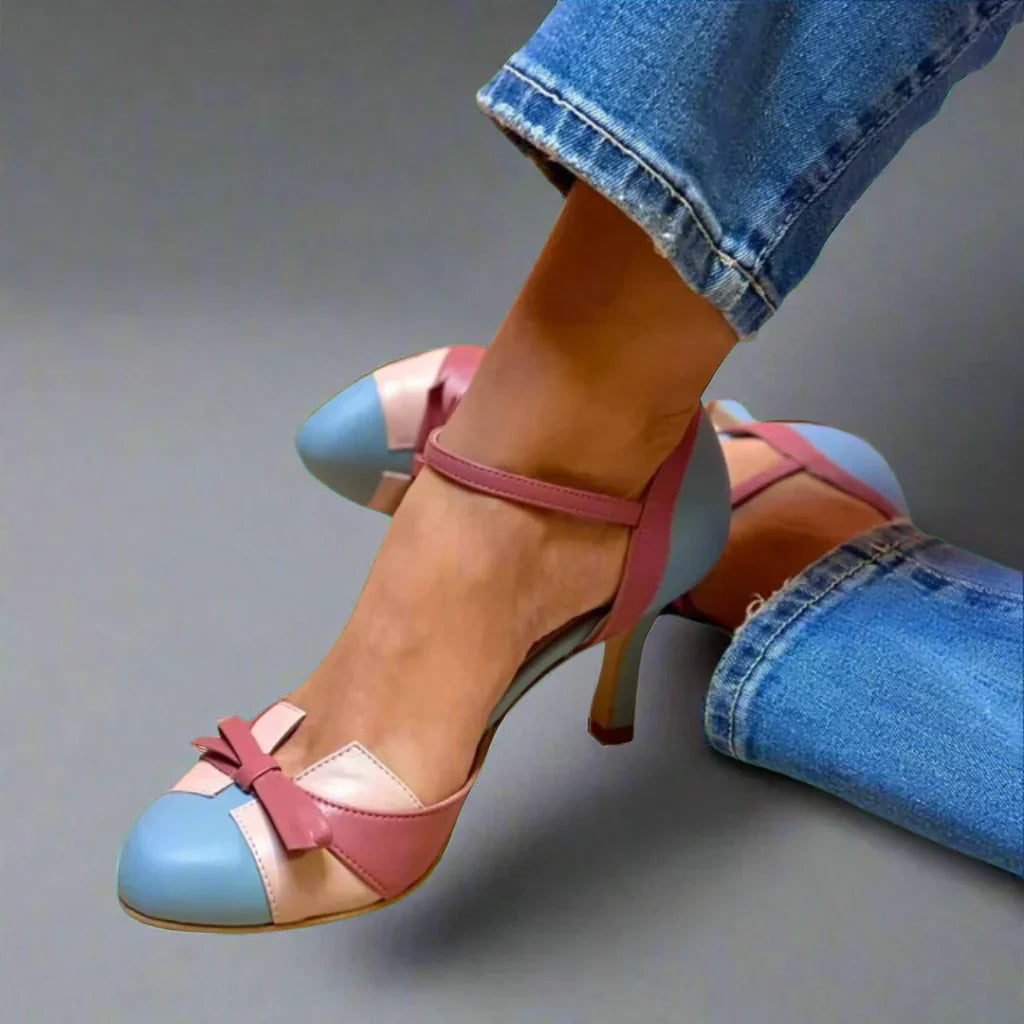 Therina | Elegant Heels with Anatomical Sole and Ankle Strap Design