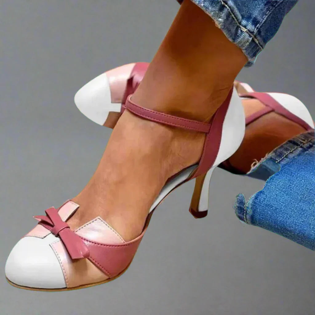 Therina | Elegant Heels with Anatomical Sole and Ankle Strap Design