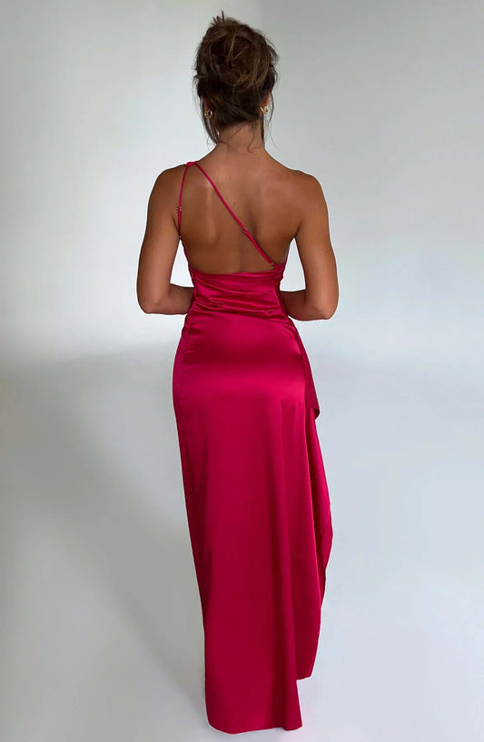 Arlina | Glamour Midi Dress with Flowing Skirt and Soft Silhouette