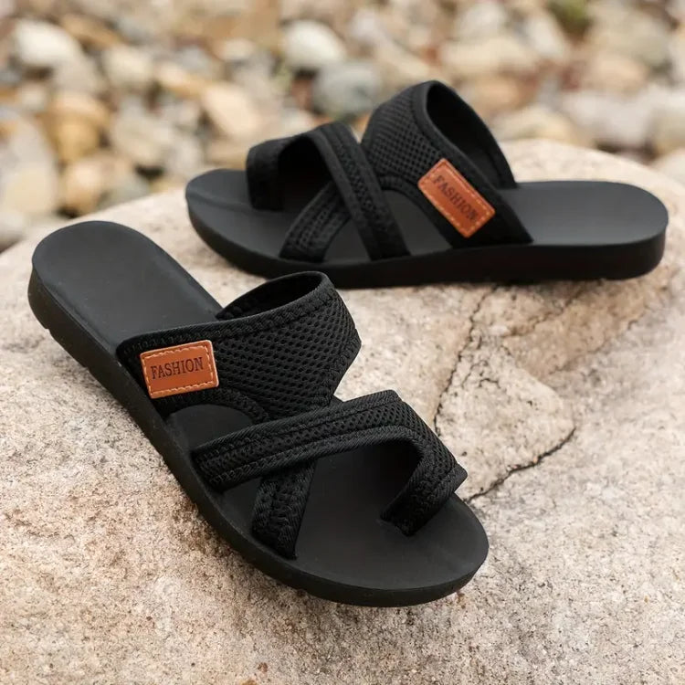 Madeline | Women flat sandals with slip on strap comfort fit