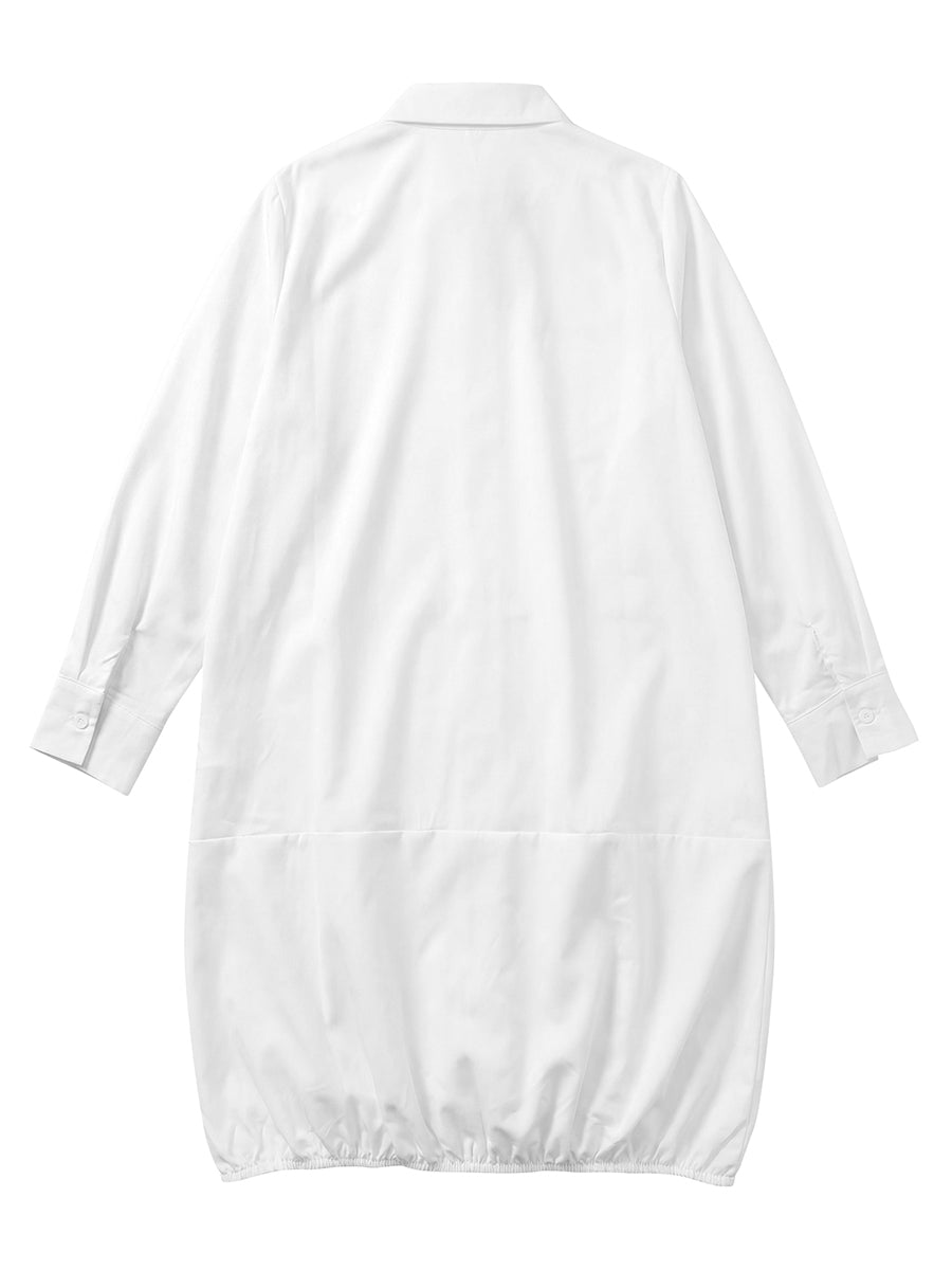 Colette | Loose midi shirt dress with lapel collar