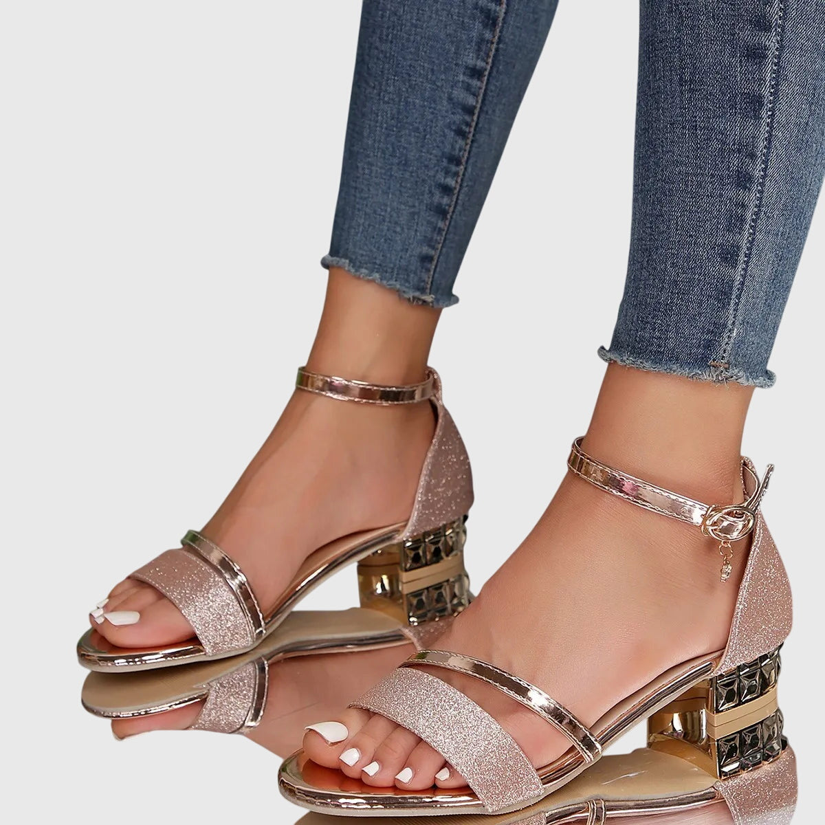 Primrose | Women’s block heel sandals with open toe design