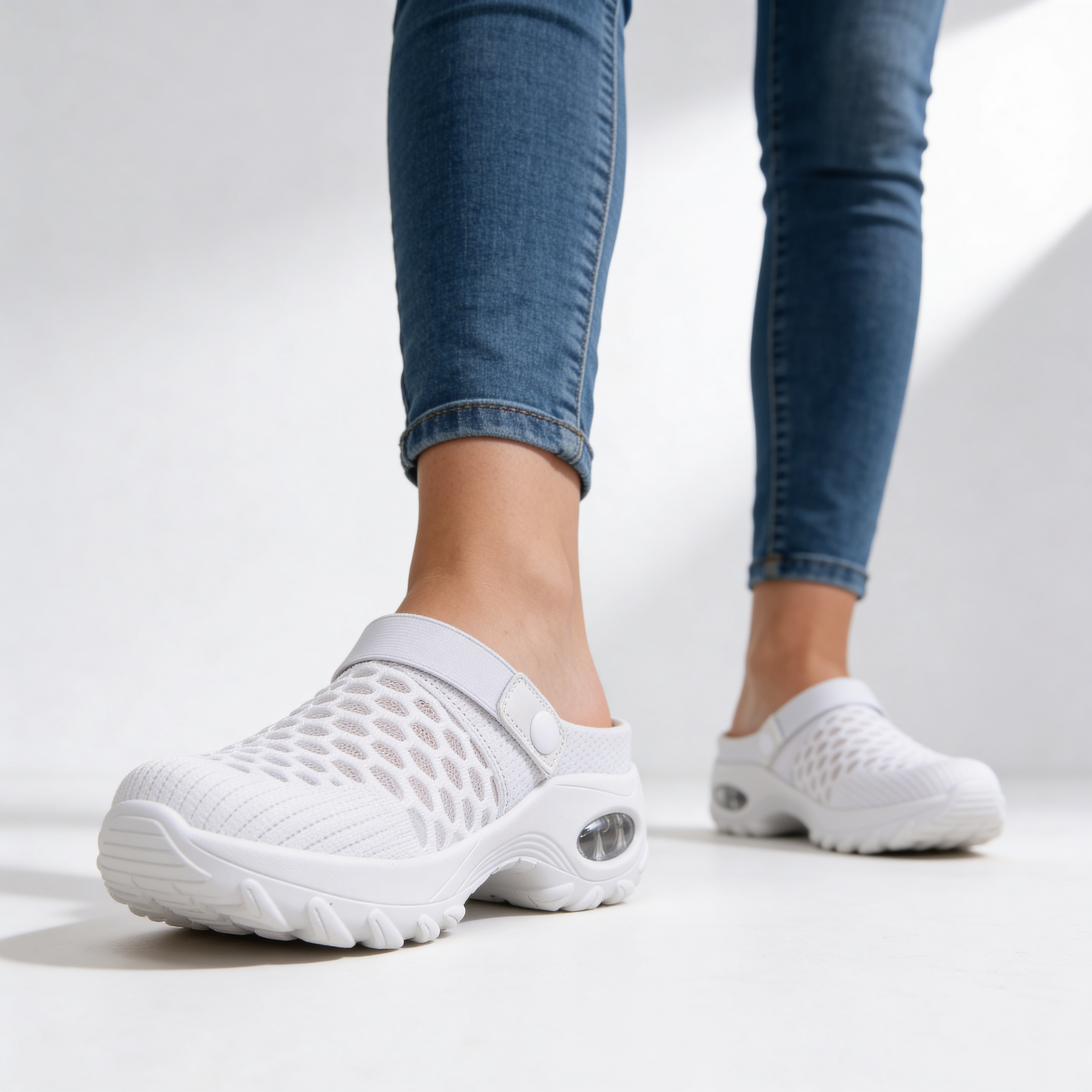 Orlina | Orthopedic Aircool Sneakers with Cushioned Sole and Slip On Fit