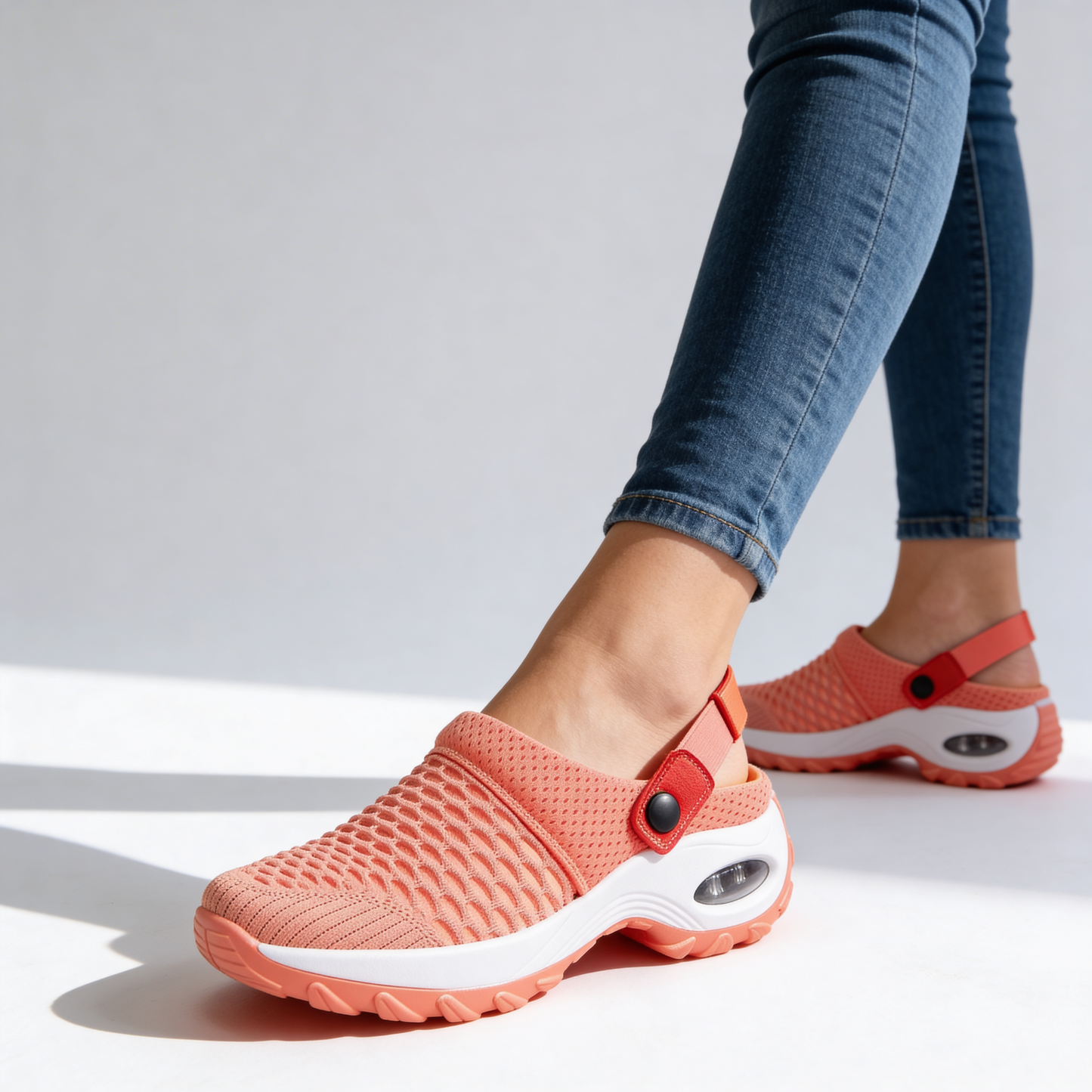 Orlina | Orthopedic Aircool Sneakers with Cushioned Sole and Slip On Fit