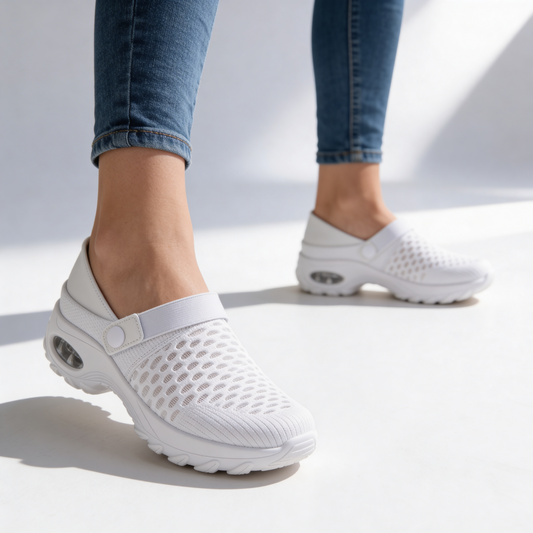 Orlina | Orthopedic Aircool Sneakers with Cushioned Sole and Slip On Fit