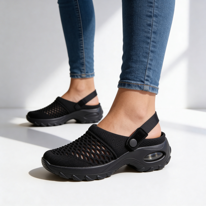 Orlina | Orthopedic Aircool Sneakers with Cushioned Sole and Slip On Fit