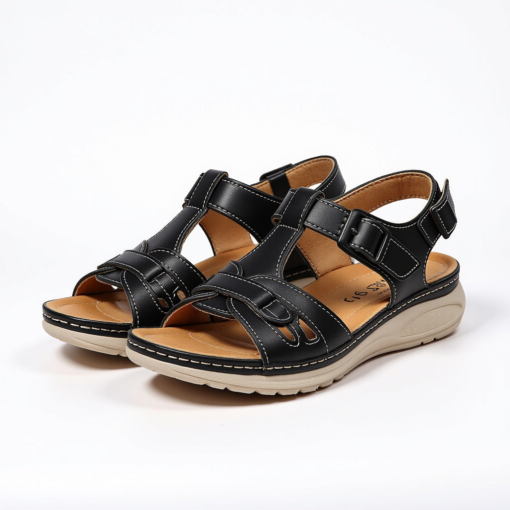 Heidi | Women's Orthopedic Sandals With Woven Strap Velcro