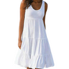 Sloane | Women boho midi dress with sleeveless tiered style