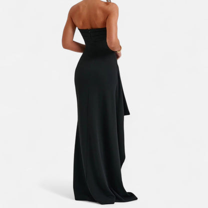 Rhiannon | Women's strapless maxi dress with high slit